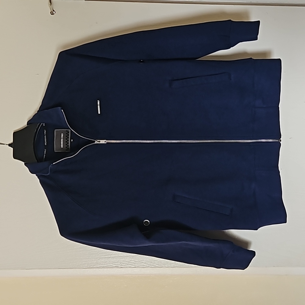 Members Only Basic Fleece Jacket - Medium - Navy